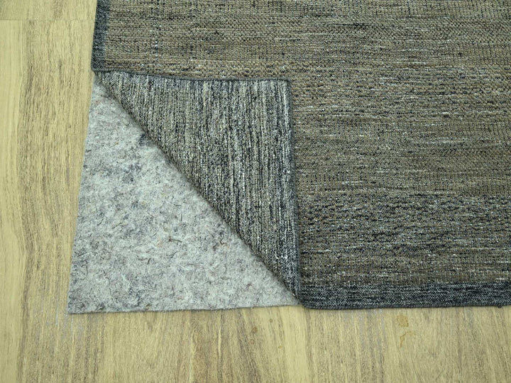 8'11" x 11'11" New Hand Knotted Brown Wool Rectangle Oriental Rug - MOA10276970