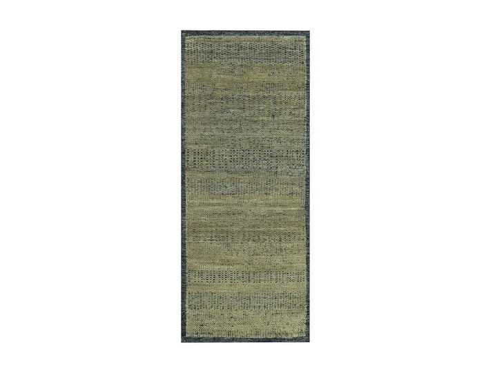 2'7" x 6'1" New Hand Knotted Brown Wool Runner Oriental Rug - MOA10276971