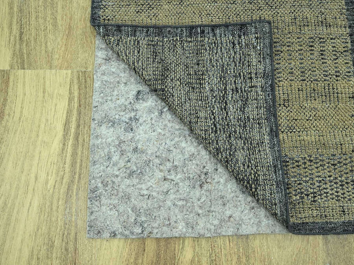 2'8" x 6'1" New Hand Knotted Brown Wool Runner Oriental Rug - MOA10276972