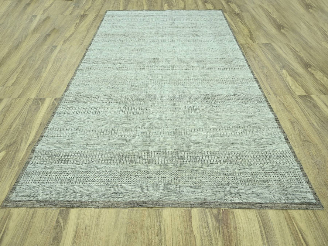 9'2" x 12'3" New Hand Knotted Brown Wool Rectangle Oriental Rug - MOA10276973