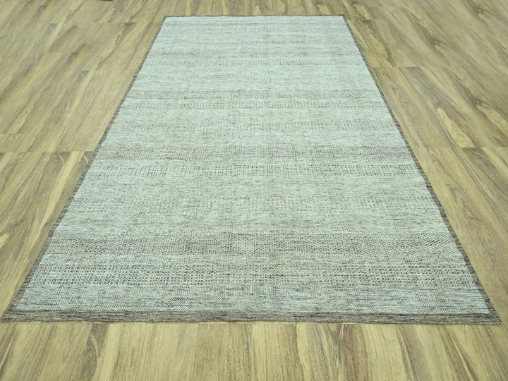9'2" x 12'3" New Hand Knotted Brown Wool Rectangle Oriental Rug - MOA10276973