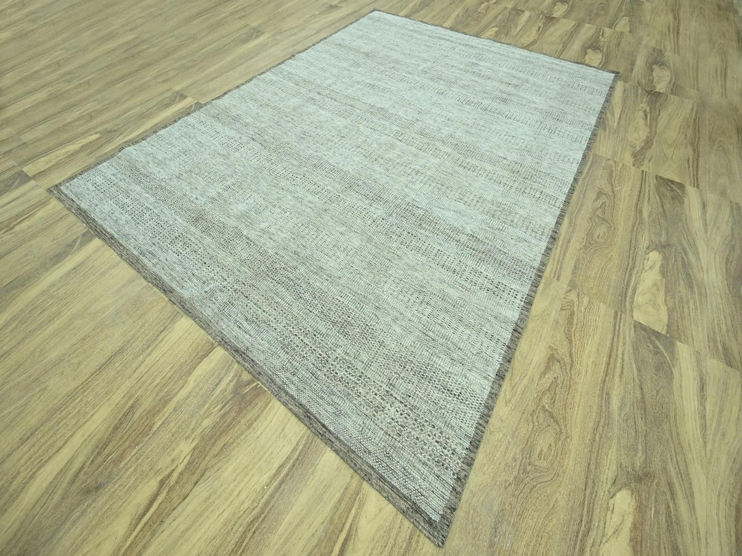 9'2" x 12'3" New Hand Knotted Brown Wool Rectangle Oriental Rug - MOA10276973