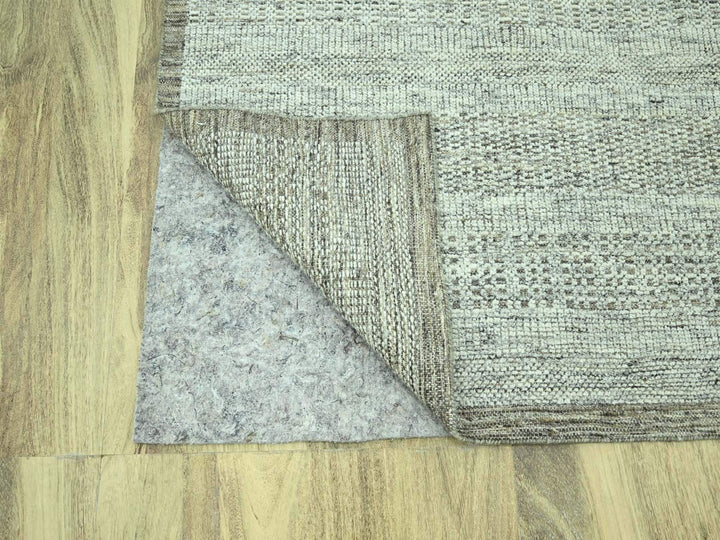 9'2" x 12'3" New Hand Knotted Brown Wool Rectangle Oriental Rug - MOA10276973
