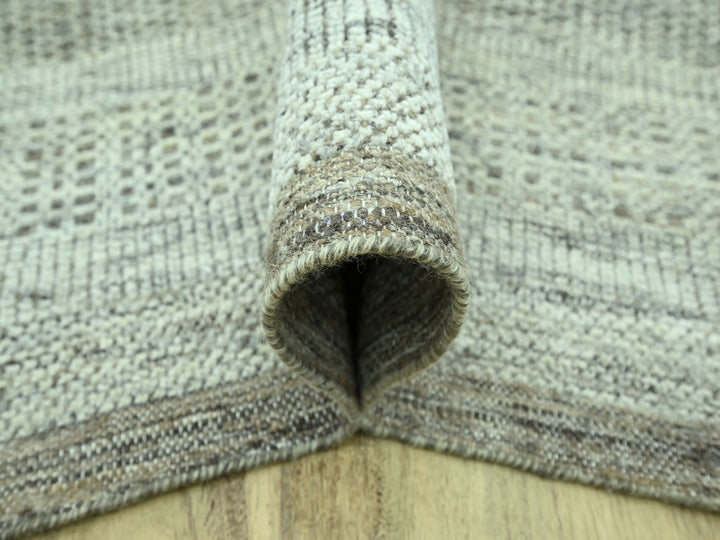 9'2" x 12'3" New Hand Knotted Brown Wool Rectangle Oriental Rug - MOA10276973