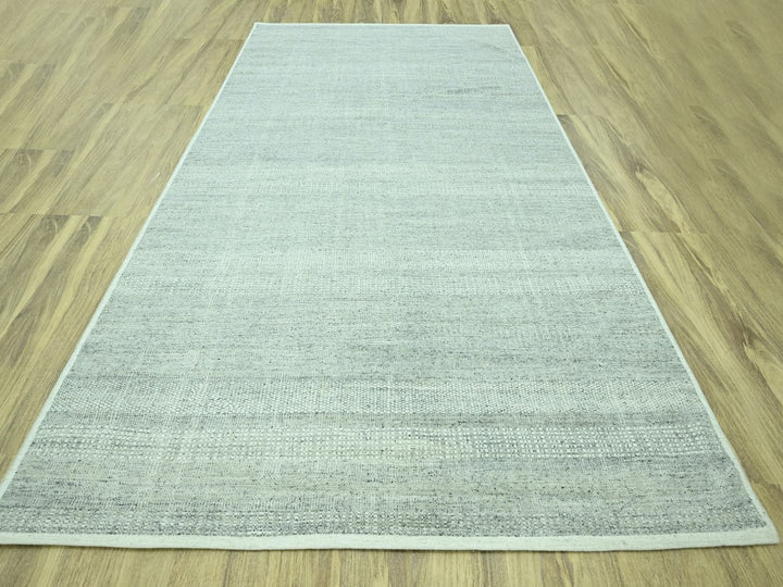 9'11" x 14'0" New Hand Knotted Grey Wool Rectangle Oriental Rug - MOA10276974