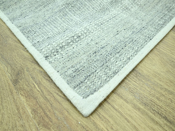 9'11" x 14'0" New Hand Knotted Grey Wool Rectangle Oriental Rug - MOA10276974