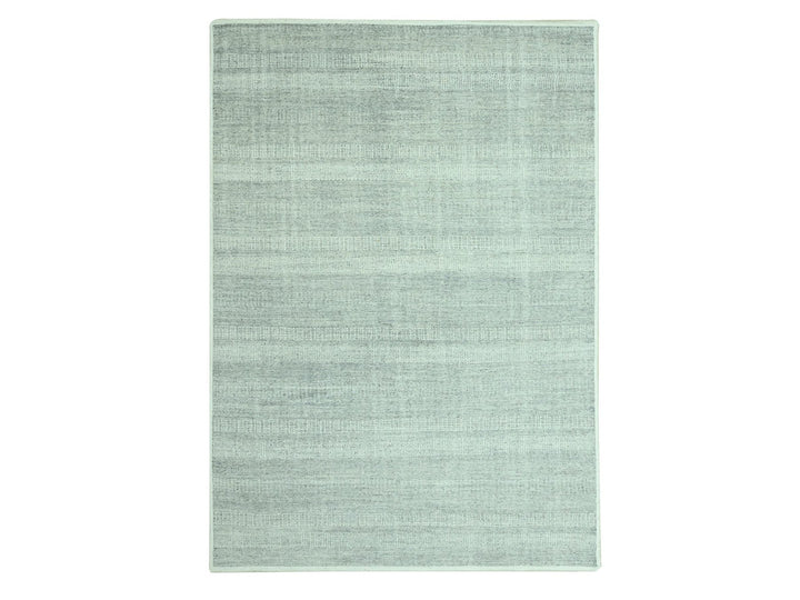 9'1" x 12'1" New Hand Knotted Grey Wool Rectangle Oriental Rug - MOA10276975