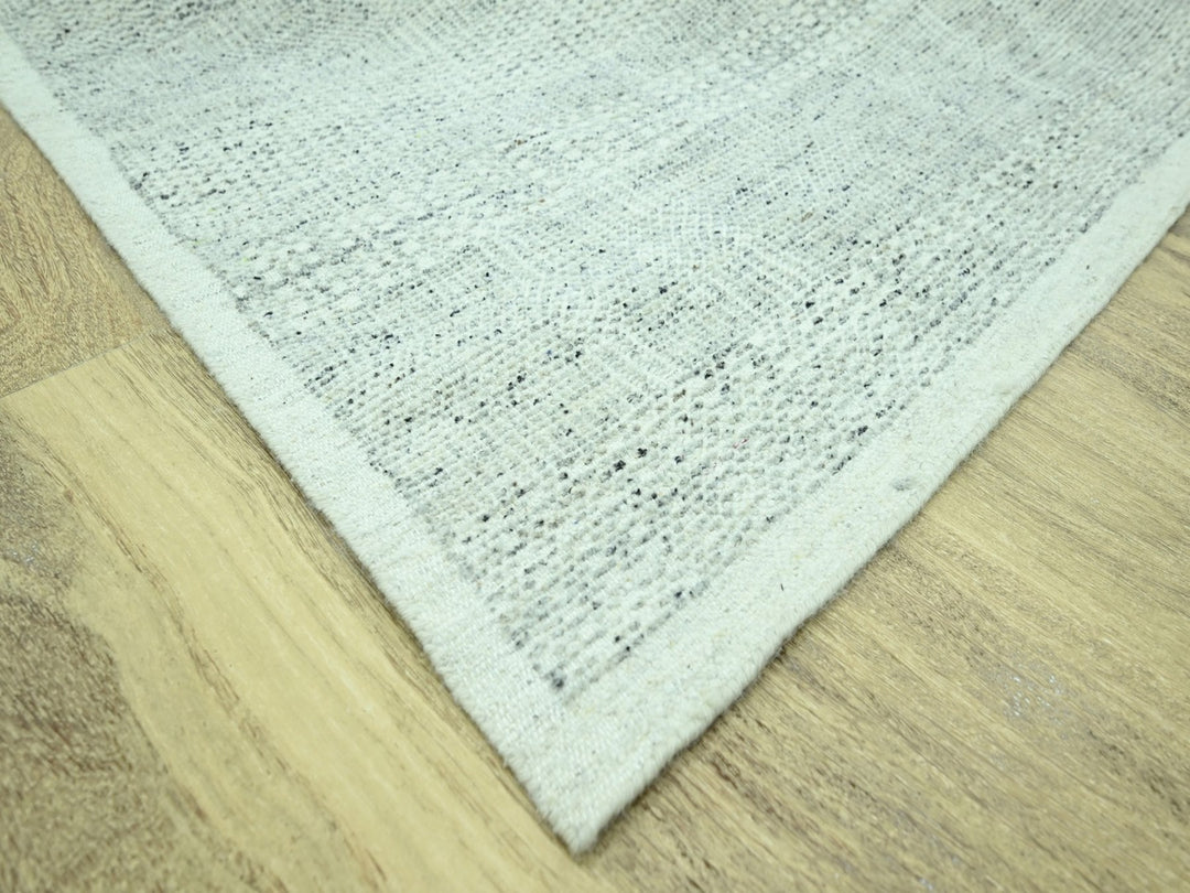 9'1" x 12'2" New Hand Knotted Grey Wool Rectangle Oriental Rug - MOA10276976