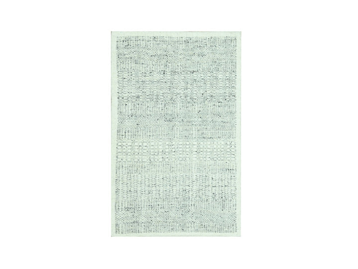 2'0" x 3'0" New Hand Knotted Grey Wool Rectangle Oriental Rug - MOA10276978