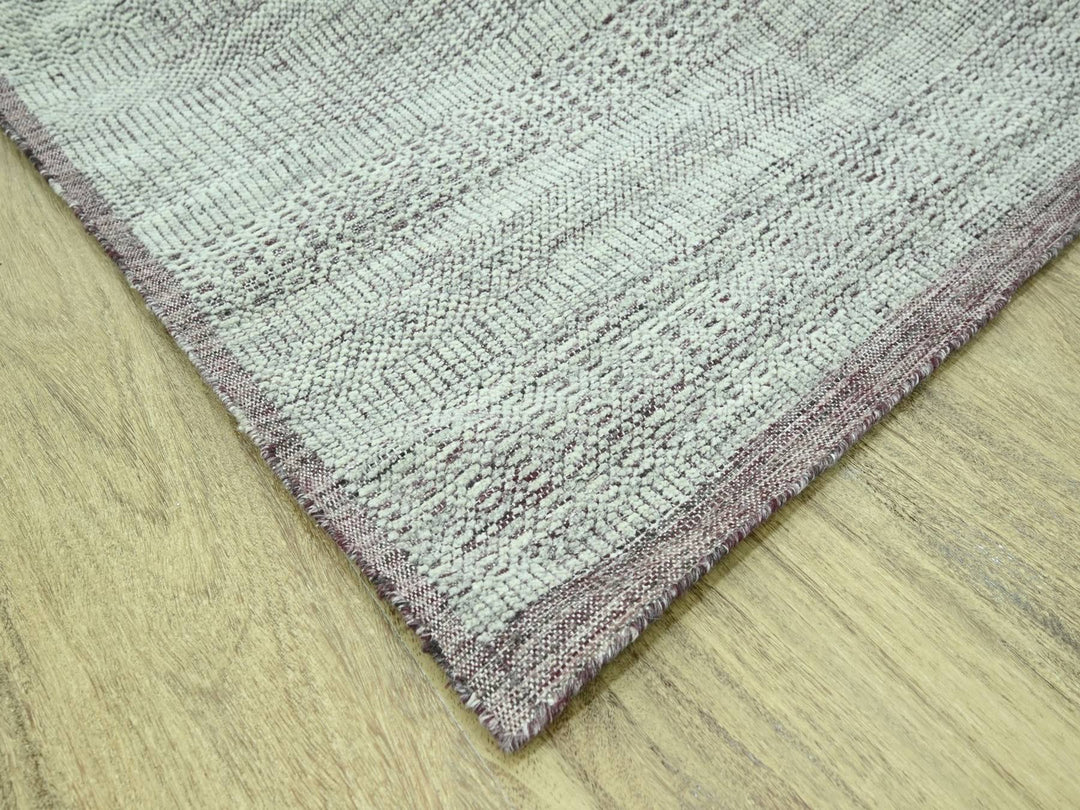 9'7" x 13'0" New Hand Knotted Red Wool Rectangle Oriental Rug - MOA10276980