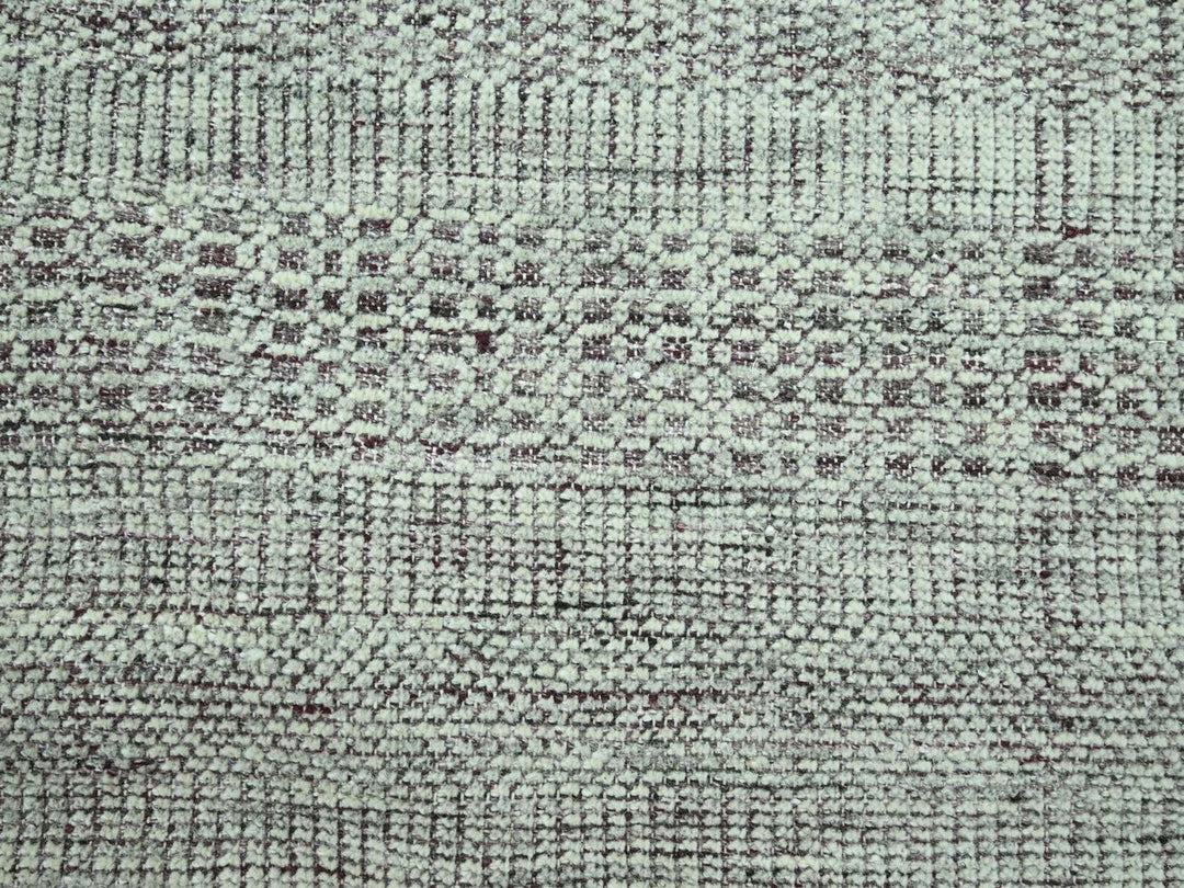 9'7" x 13'0" New Hand Knotted Red Wool Rectangle Oriental Rug - MOA10276980