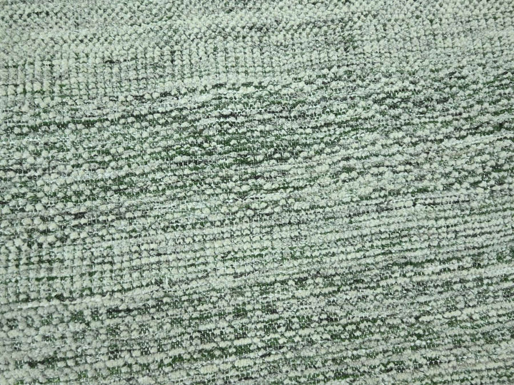 9'1" x 11'11" New Hand Knotted Green Wool Rectangle Oriental Rug - MOA10276985