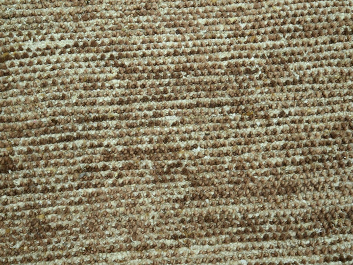 8'11" x 12'0" New Hand Knotted Brown Wool Rectangle Oriental Rug - MOA10276992