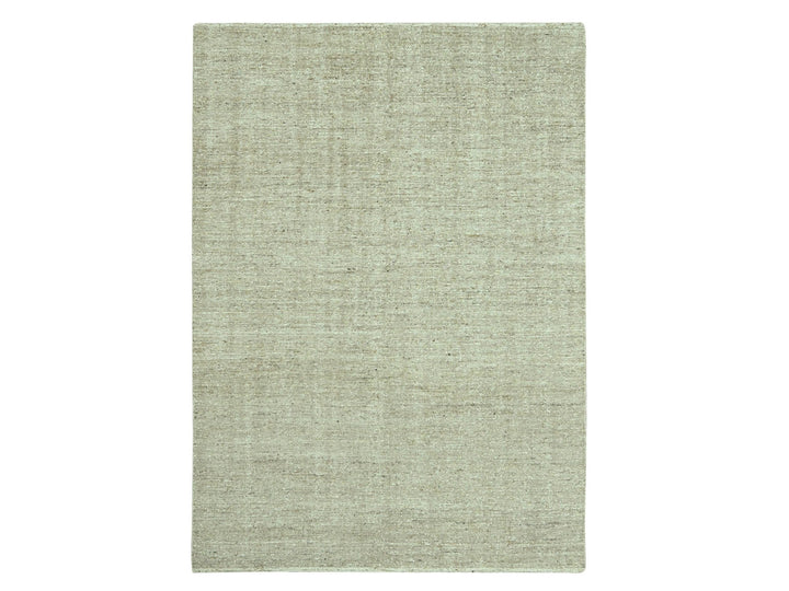 8'10" x 12'0" New Hand Knotted Brown Wool Rectangle Oriental Rug - MOA10276994