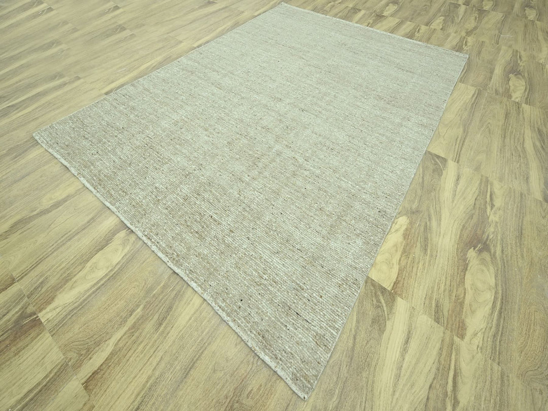 8'10" x 12'0" New Hand Knotted Brown Wool Rectangle Oriental Rug - MOA10276994