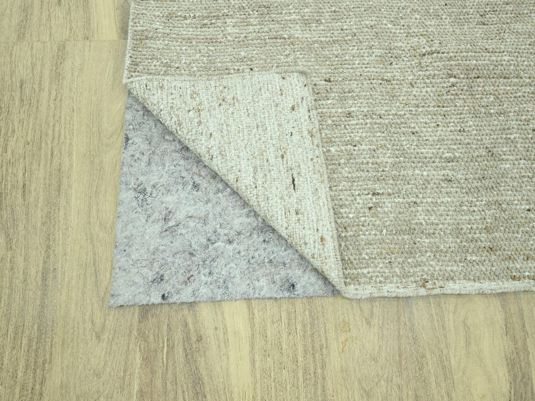 8'10" x 12'0" New Hand Knotted Brown Wool Rectangle Oriental Rug - MOA10276994