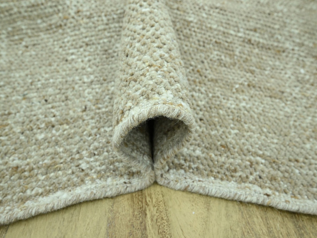 8'10" x 12'0" New Hand Knotted Brown Wool Rectangle Oriental Rug - MOA10276994