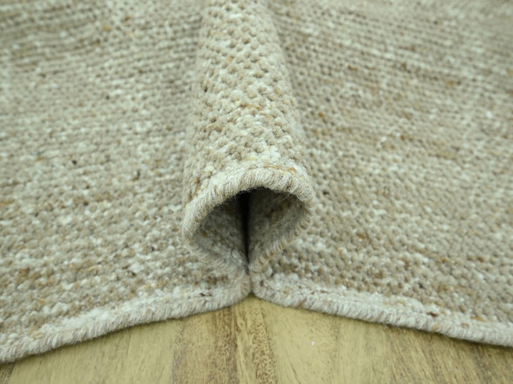 8'10" x 12'0" New Hand Knotted Brown Wool Rectangle Oriental Rug - MOA10276994