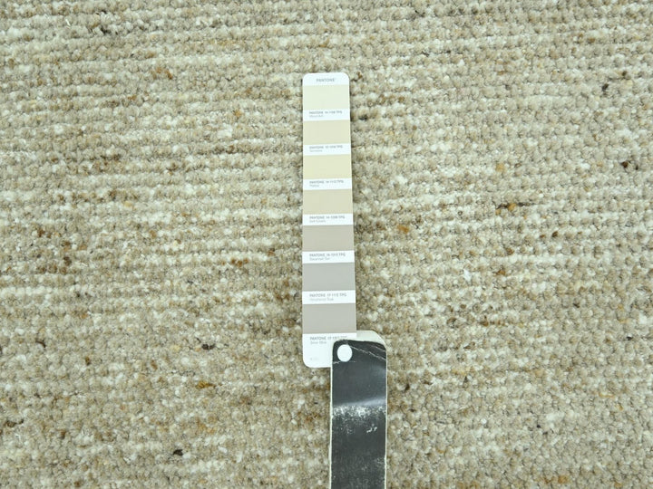 8'10" x 12'0" New Hand Knotted Brown Wool Rectangle Oriental Rug - MOA10276994