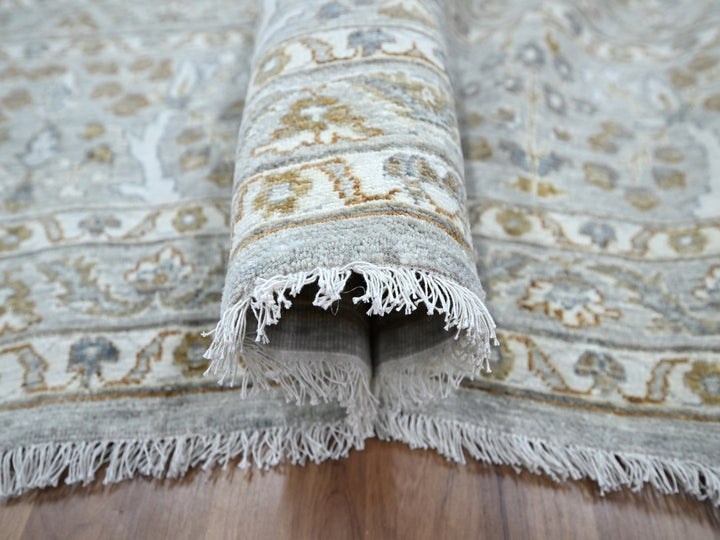10'0" x 14'2" New Hand Knotted Grey Wool Rectangle Oriental Rug - MOA10276995