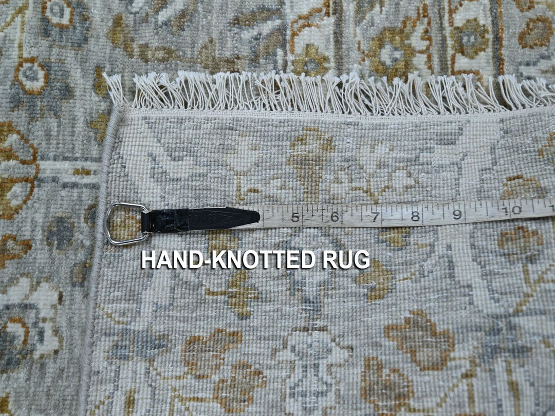 2'0" x 3'0" New Hand Knotted Grey Wool Rectangle Oriental Rug - MOA10277002