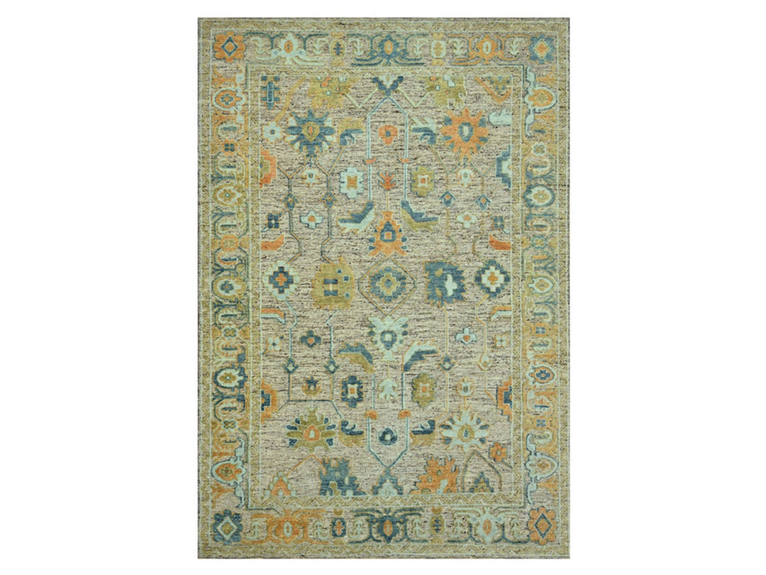 12'3" x 18'0" New Hand Knotted Brown Wool Rectangle Oriental Rug - MOA10277004