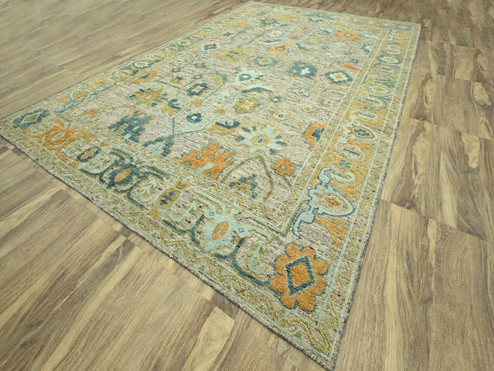 12'3" x 18'0" New Hand Knotted Brown Wool Rectangle Oriental Rug - MOA10277004