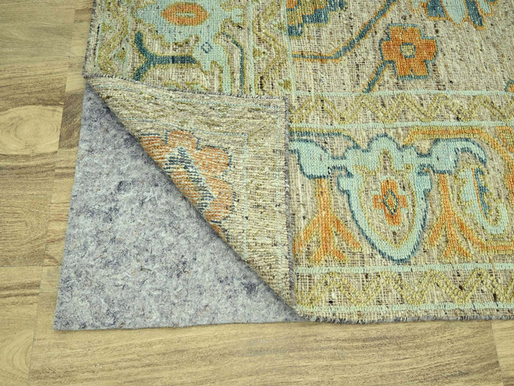 12'3" x 18'0" New Hand Knotted Brown Wool Rectangle Oriental Rug - MOA10277004