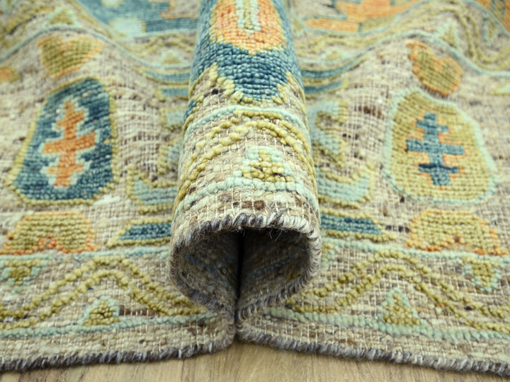 12'3" x 18'0" New Hand Knotted Brown Wool Rectangle Oriental Rug - MOA10277004