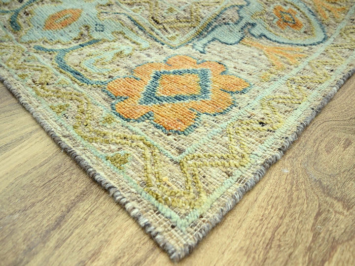 12'3" x 18'0" New Hand Knotted Brown Wool Rectangle Oriental Rug - MOA10277004