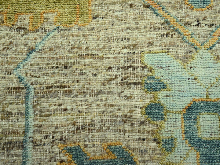 12'3" x 18'0" New Hand Knotted Brown Wool Rectangle Oriental Rug - MOA10277004