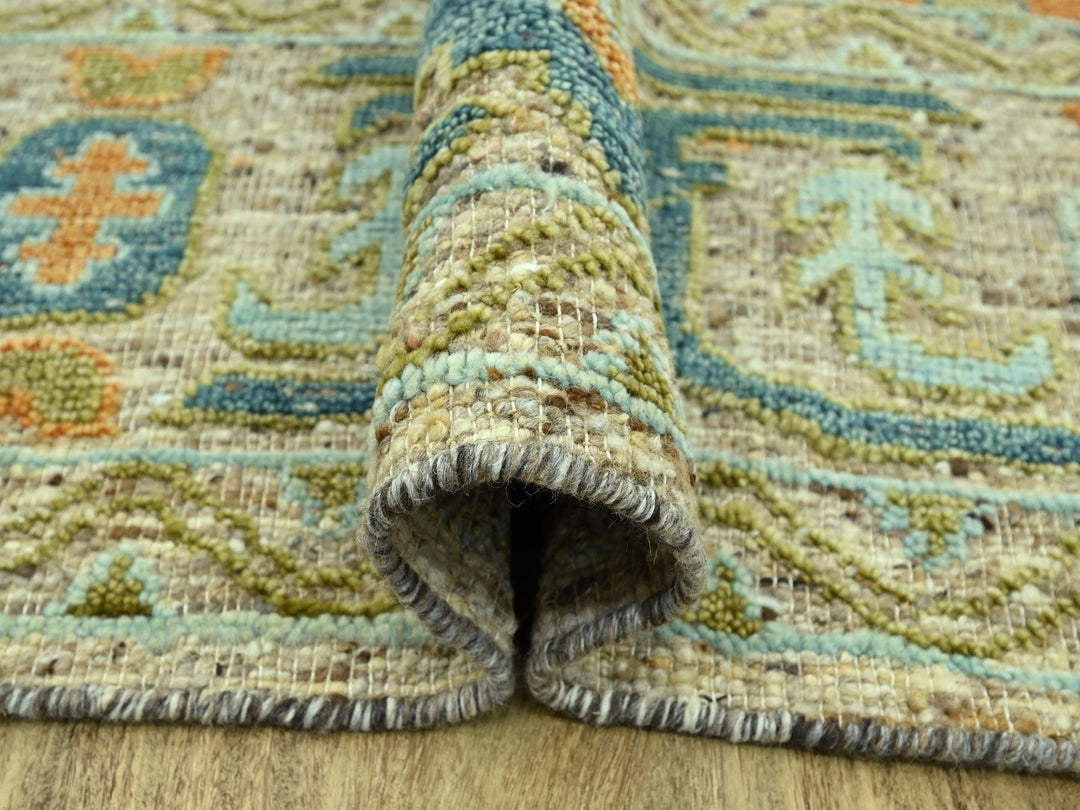 12'2" x 14'10" New Hand Knotted Brown Wool Rectangle Oriental Rug - MOA10277005