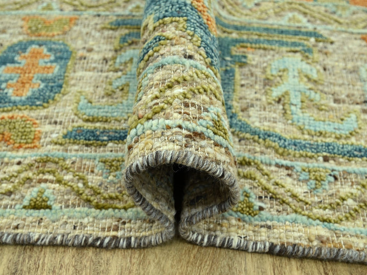 12'2" x 14'10" New Hand Knotted Brown Wool Rectangle Oriental Rug - MOA10277005