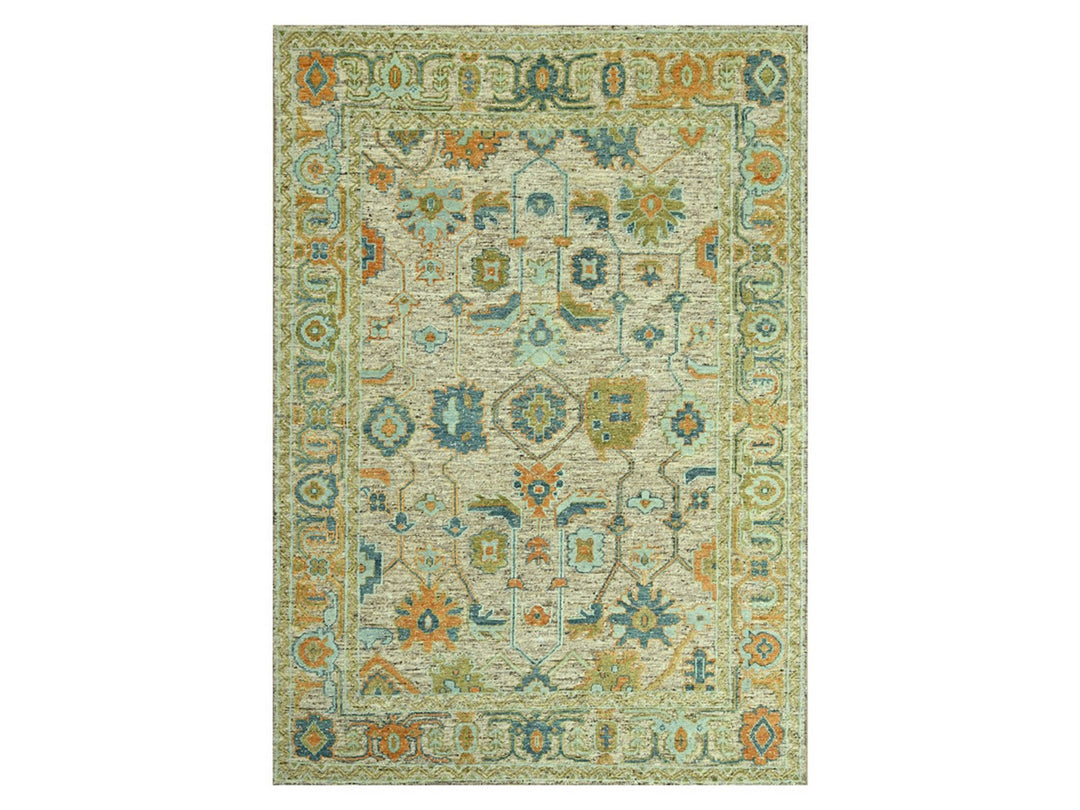 10'2" x 14'2" New Hand Knotted Brown Wool Rectangle Oriental Rug - MOA10277006