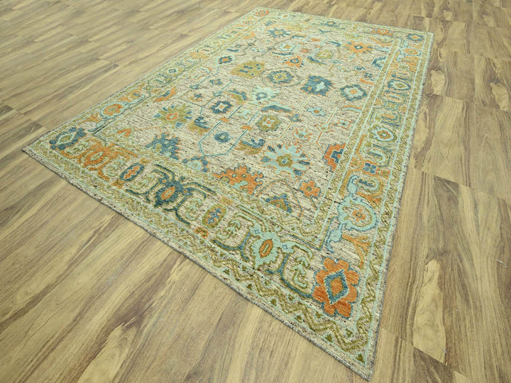 10'2" x 14'2" New Hand Knotted Brown Wool Rectangle Oriental Rug - MOA10277006