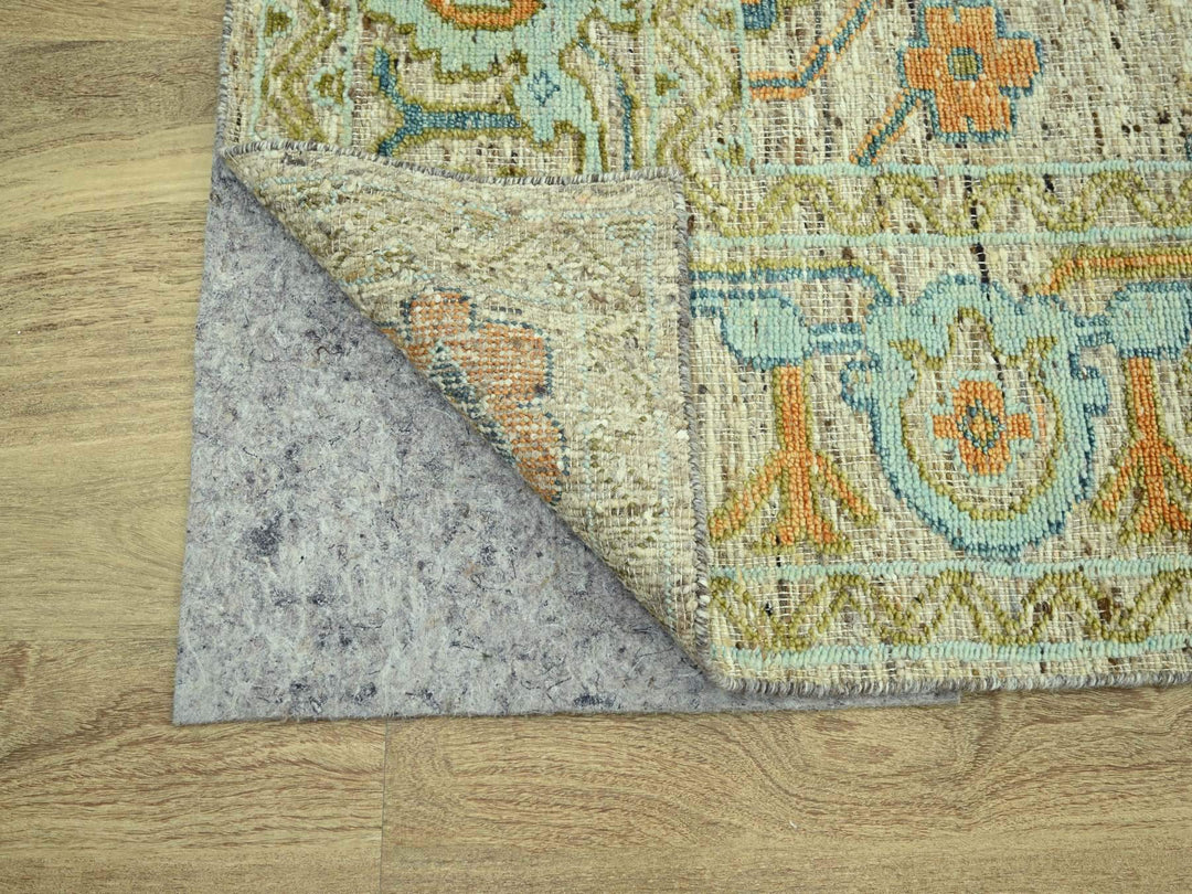 10'2" x 14'2" New Hand Knotted Brown Wool Rectangle Oriental Rug - MOA10277006