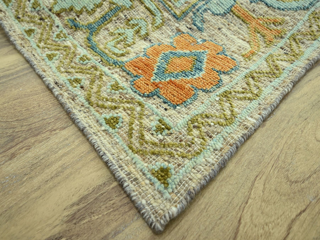 10'2" x 14'2" New Hand Knotted Brown Wool Rectangle Oriental Rug - MOA10277006