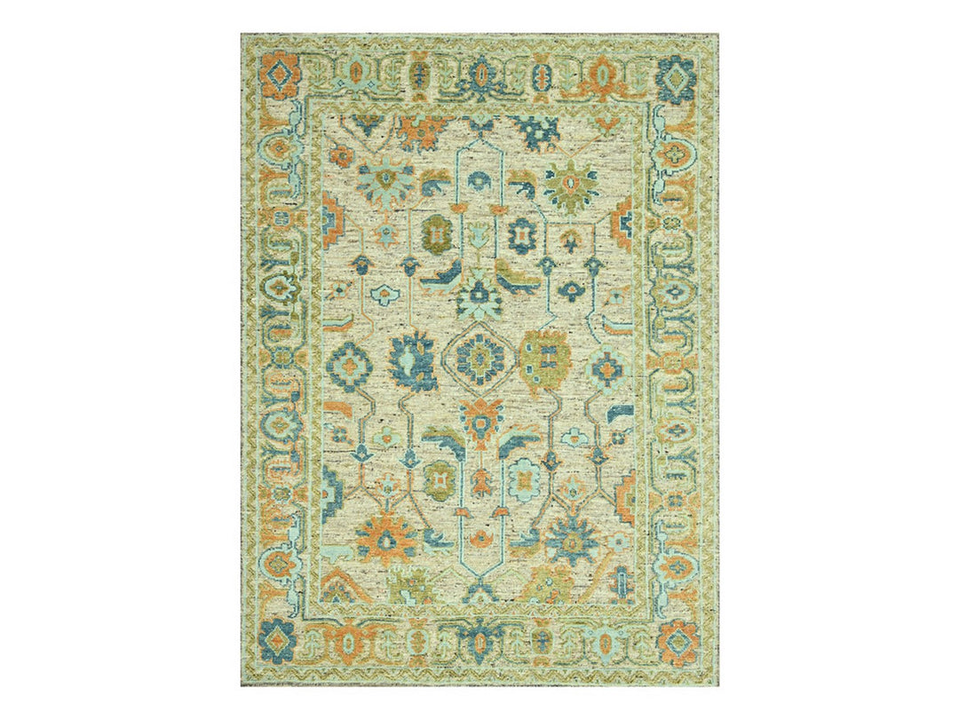 9'1" x 12'0" New Hand Knotted Brown Wool Rectangle Oriental Rug - MOA10277007
