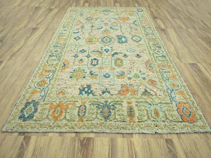 9'1" x 12'0" New Hand Knotted Brown Wool Rectangle Oriental Rug - MOA10277007
