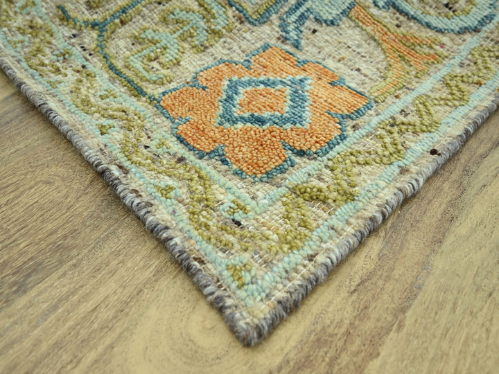 9'1" x 12'0" New Hand Knotted Brown Wool Rectangle Oriental Rug - MOA10277007