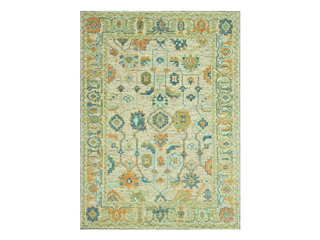 9'3" x 12'2" New Hand Knotted Brown Wool Rectangle Oriental Rug - MOA10277008