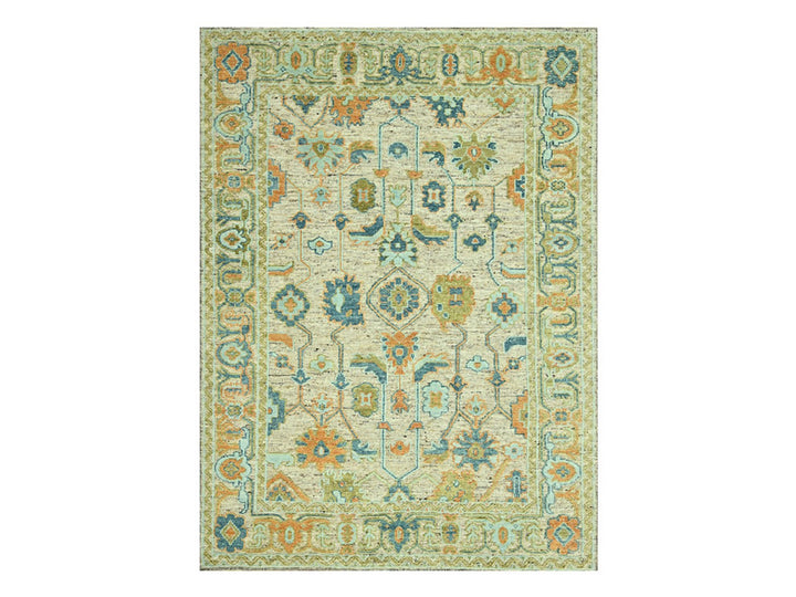 9'3" x 12'2" New Hand Knotted Brown Wool Rectangle Oriental Rug - MOA10277008