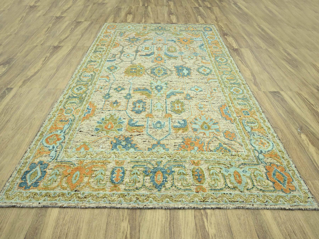 9'3" x 12'2" New Hand Knotted Brown Wool Rectangle Oriental Rug - MOA10277008