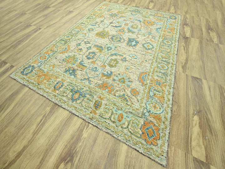 9'3" x 12'2" New Hand Knotted Brown Wool Rectangle Oriental Rug - MOA10277008