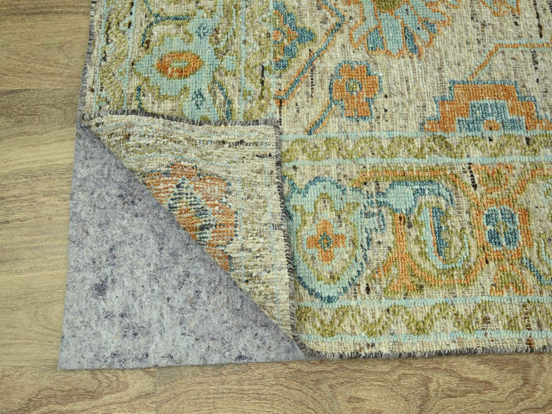9'3" x 12'2" New Hand Knotted Brown Wool Rectangle Oriental Rug - MOA10277008