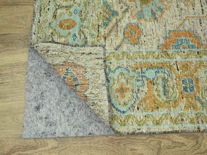 9'3" x 12'2" New Hand Knotted Brown Wool Rectangle Oriental Rug - MOA10277008