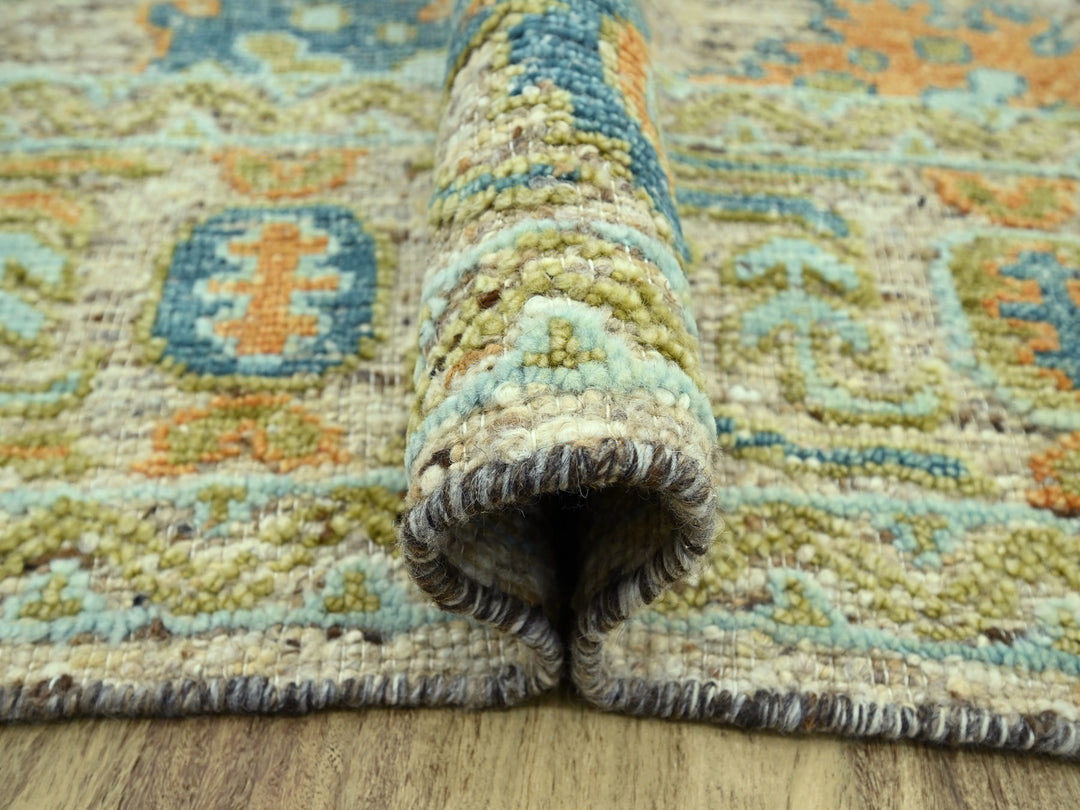 9'3" x 12'2" New Hand Knotted Brown Wool Rectangle Oriental Rug - MOA10277008