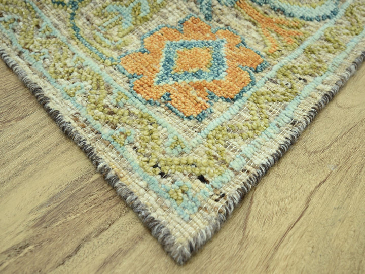 9'3" x 12'2" New Hand Knotted Brown Wool Rectangle Oriental Rug - MOA10277008