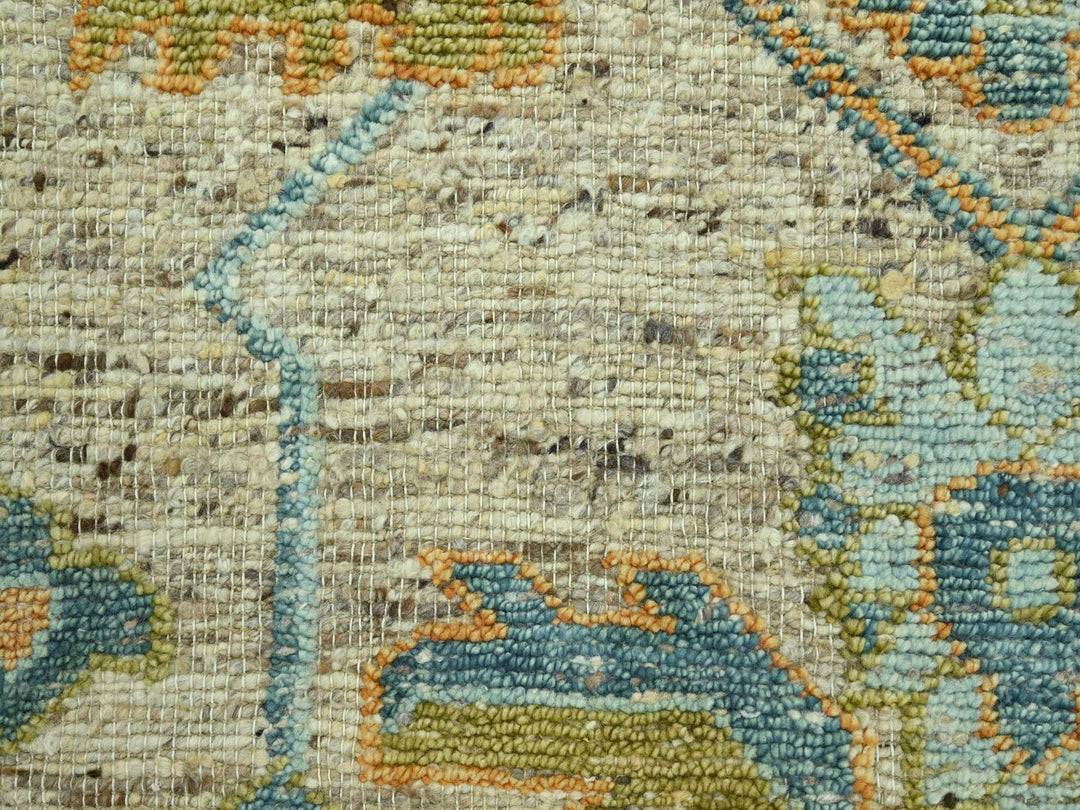 9'3" x 12'2" New Hand Knotted Brown Wool Rectangle Oriental Rug - MOA10277008