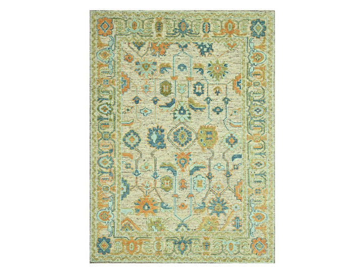 9'2" x 12'0" New Hand Knotted Brown Wool Rectangle Oriental Rug - MOA10277009